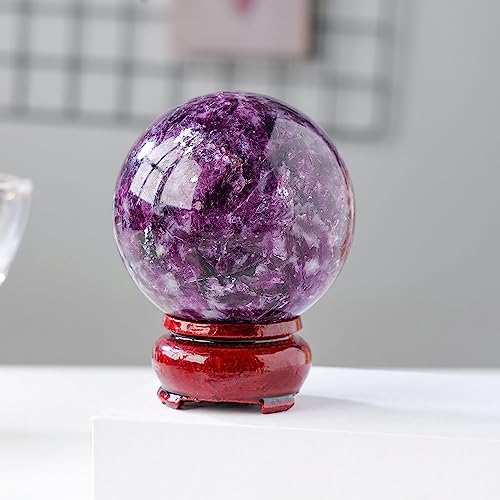 Cuarzo lepidolita en esfera de 5cm un regalo original de diseño 5
