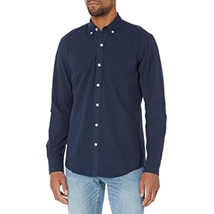 Amazon Essentials Slim-Fit Dress Shirts for Men – Long-Sleeve, Pocket, Button-Down Oxford Shirt