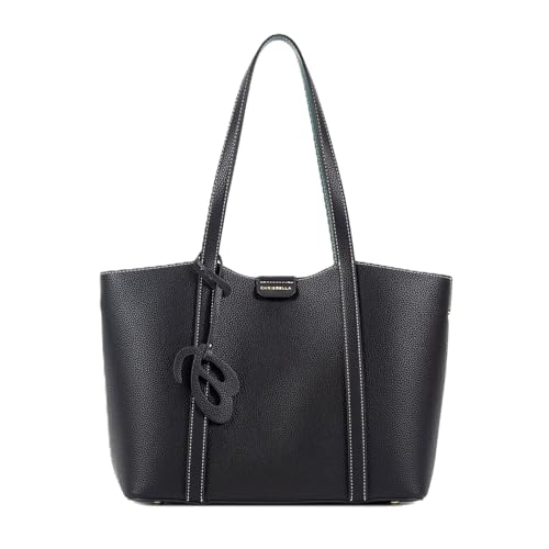 Image of CHRISBELLA Stylish Tote Handbag for Women & Girls - Ladies Faux Leather Shoulder Bag Purse with Top Handles