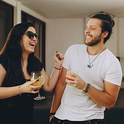 Stainless Steel Gothic Skull Pendant Necklace Punk Biker Hip-hop Jewelry for Men Women 60cm4