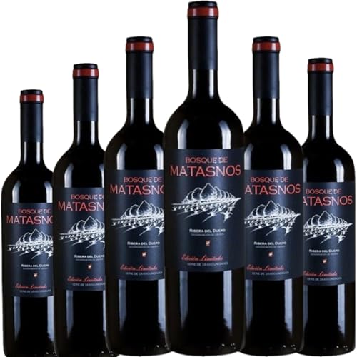 Bosque de Matasnos Edición Limitada es un vino tinto cosecha de Tempranillo de España, con 15% Vol., que ofrece aromas intensos y sabor equilibrado para maridar carnes. | 6 botellas