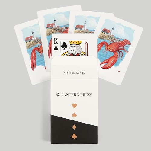 Lantern Press Lobster (Rojo), Baraja Póker 52 Cartas miniatura 6
