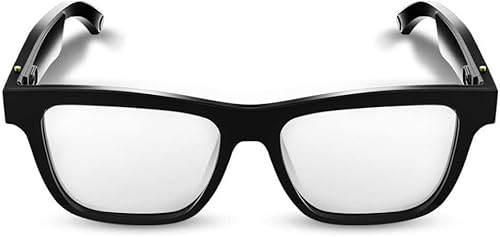 XARONF Gafas Bluetooth, gafas de audio inteligentes con micrófono, altavoz de oído abierto con conectividad Bluetooth para juegos, reuniones,