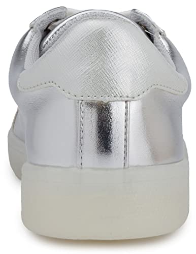 Juicy Couture Connect Women Lace Up Fashion Sneaker Casual Shoes Connect Silver 7.5 #TOP2