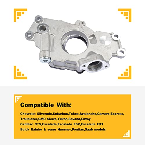 Uasio Oil Pump M295 Engine 12586665, Oil Pump Ls1 Ls2 Ls6 5.7L 5.3L 6.0L Camaro Corvette Ls For Chevy Gm Internal, Standard Volume, Gm Ls-Series #TOP4