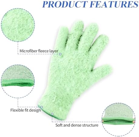 Microfiber Gloves,Microfiber Dusting Gloves for Plants and House Cleaning, Reusable Cleaning Gloves - Thumbnail 5