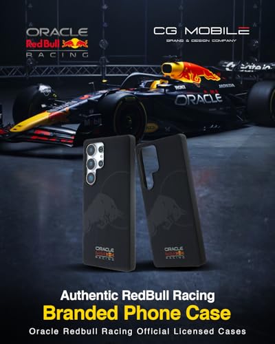 Image of CG MOBILE REDBULL Racing [Official Licensed] Magnetic Charging Compatible|Meshed PU Case with Debossed Bull Protective Case /Cover Designed for Galaxy S25 Ultra-Navy