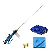 DEWINNER Hose Pressure Washer Wand, Jet washer for Garden Hose- Portable Pressure Water Gun Car Wash Sprayer with Soap Dispenser, Power Wash Nozzle Hose Attachment Window Cleaning