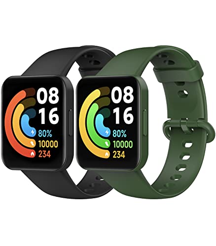 MoKo 2 Pack Straps Compatible with Redmi Watch 2 Lite/Xiaomi Poco Watch