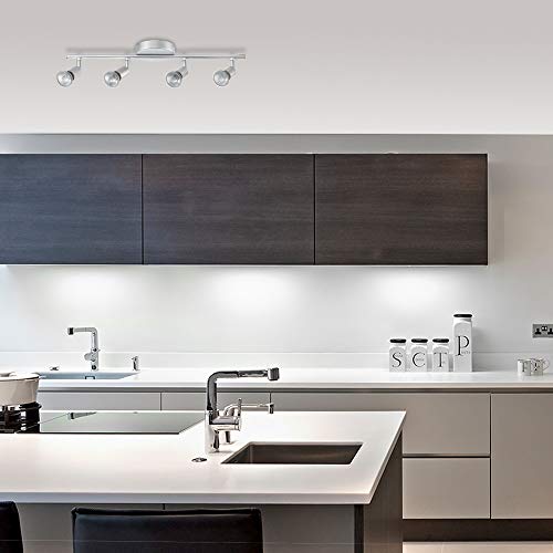 Globe Electric 58932 Payton 4-Light Track Lighting Kit, Silver #TOP7