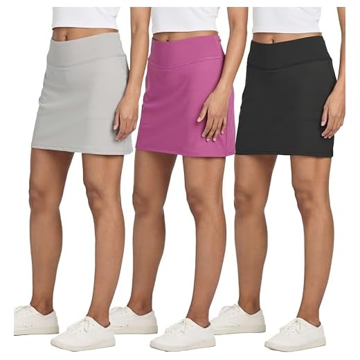 Real Essentials 3-Pack Athletic Skorts