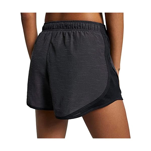 Nike Dry Women's Tempo Dri-Fit Running Shorts (Heather Black/Black, X-Large)