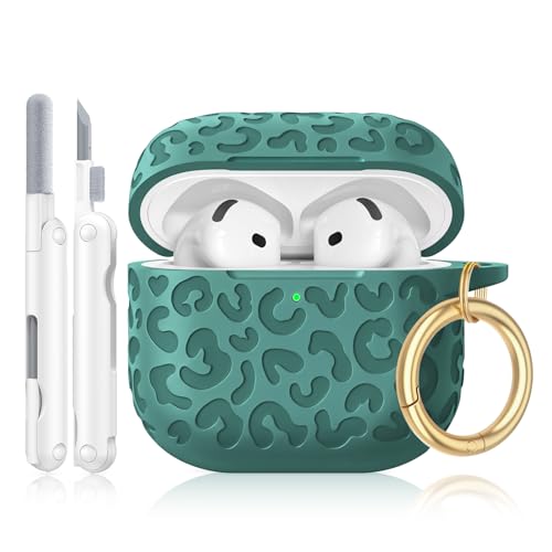 Wowwat AirPods4�p�P�[�X�J�o�[ �q���E�̍������V���R���ی�V�F�� Apple Air Pod��4����P�[�X�Ή� �j�����p ���̎q���� ���킢��iPod 4�P�[�X �L�[�`�F�[���t�� �p�C���O���[��