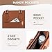LOVEVOOK Laptop Bag for Women 15.6 Inch Laptop Tote Bag Waterproof Work Computer Bag Leather Briefcase Business Office Bag Large Capacity Handbag Shoulder Bag