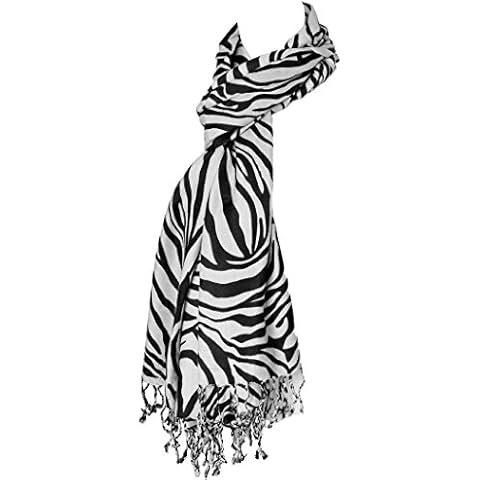 The Olive House® Womens Fair Trade Zebra Design Scarf Cover