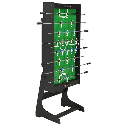 Somanki Klappbarer Kickertisch 121 x 61 x 80 cm Schwarz Tischkicker, Tischfussball, Tischkicker Bälle, Tischkicker Erwachsene, Spieltisch – Bild 5