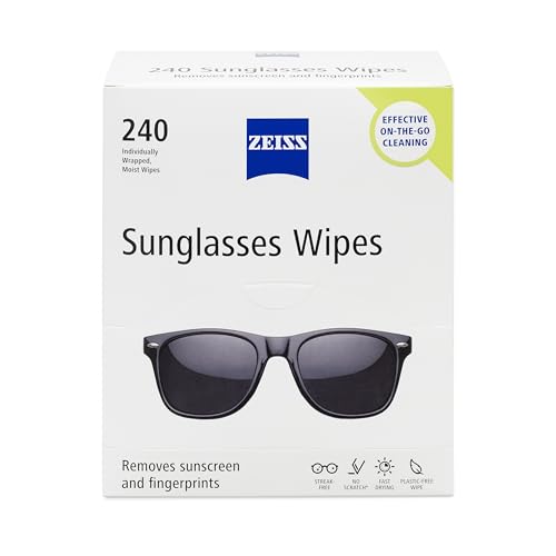 ZEISS Pre Moistened Sunglasses Cleaning Wipes 240 Count