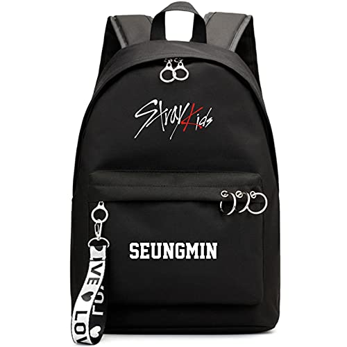 OUTOFGAS Kpop Stray Kids Backpack Bookbag Jisung Felix Seungmin School Bag