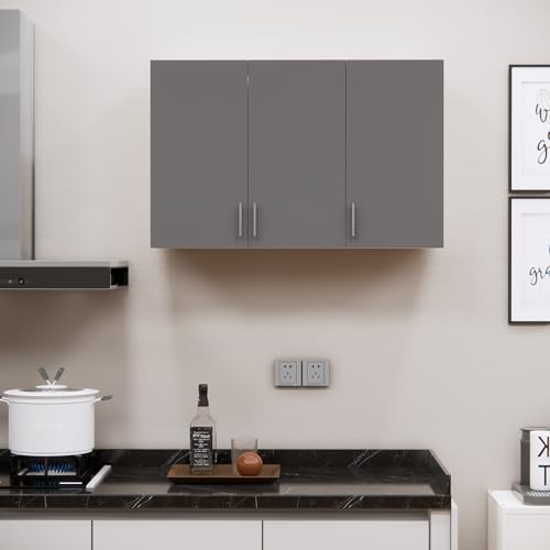 Image of SPECIALITY PANELS 3 Door Modular Wall Mounted Kitchen Cabinet with Adjustable Shelf Space Saving Storage Unit Engineered Wood Cupboard for Kitchen Living Room Organizer Furniture | DIY Assembly