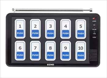 エコチャイム 10窓タイプ  送受信機セット Amazon.co.jp: エコチャイム 送信機 5台セット(受信機：10窓