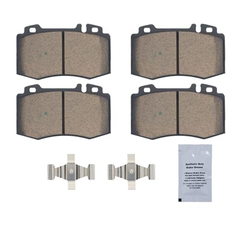 Image of HUSCH D847 Front Ceramic Brake Pads Kit Fit For Mercedes-Benz C230 2003-2005, For C32 AMG 2002-2004, For C320 2003-2004, For C350 2006-2007, For C55 AMG 2005-2006, For CL500 2001-2006