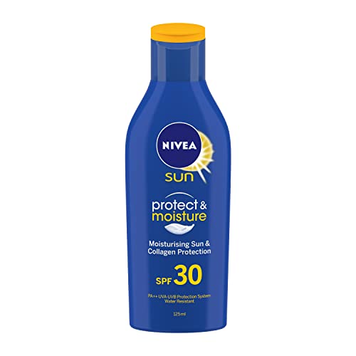 Image of NIVEA SUN Protect and Moisture 125ml SPF 30 Sunscreen & NIVEA Shea Smooth 400ml Body Lotion