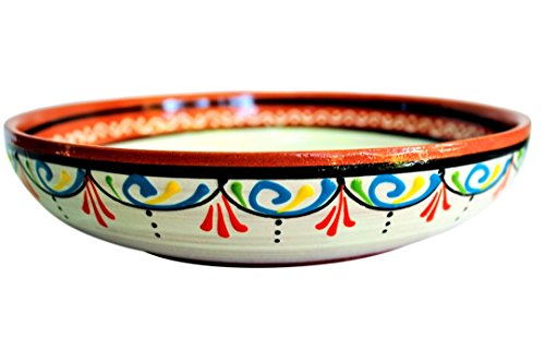 Cactus Canyon Ceramics Spanish Terracotta Small Serving Dish, White