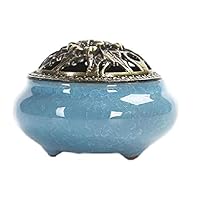 Amazon｜（イスイ）YISHUI 陶器 香炉 お香 立て付 直径9.5cm アロマ