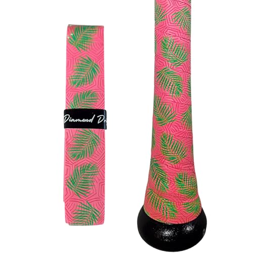 Bat Grip Tape – 1.1mm Baseball & Softball Bat Wrap – Ice Cream Drip Design – Non-Slip, Shock-Absorbing, Durable Bat Handle Tape (Palm Paradise)