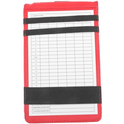 Mikikit Golfs Scorebook Fashionable Record Notebook Golf Scorecards Protector Portable Book