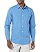 Produktbild Amazon Essentials Herren Langärmeliges Hemd Aus Stretch-Popeline Mit Schlanker Passform, Hellblau, M