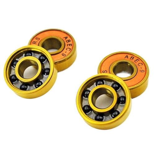 Roulement 608 2RS céramique hybride noir de haute précision pour skateboard