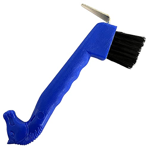 Precision Canada 1Pc Horse Hoof Pick Brush With Soft Touch Plastic Handle, Portable Hoof Pick #TOP23