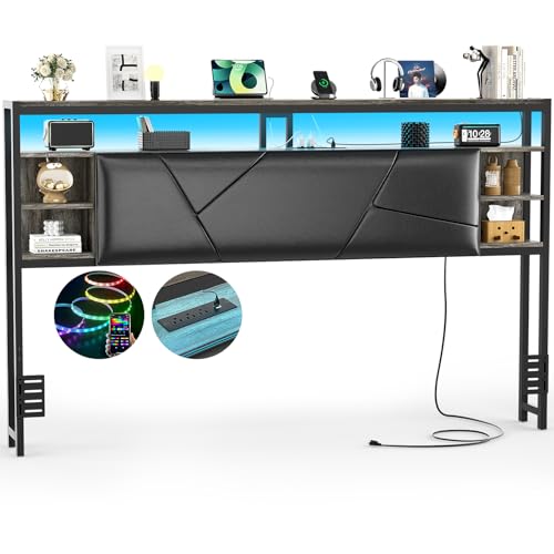 Hyomdeck Headboard for King Size Bed, Sturdy Upholstered King Head