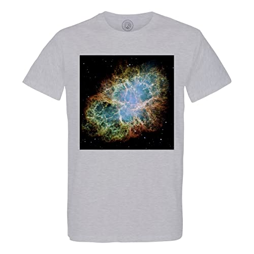 T-Shirt Homme Nébuleuse du Crabe en Coton Bio pour Passionné d'Astronomie