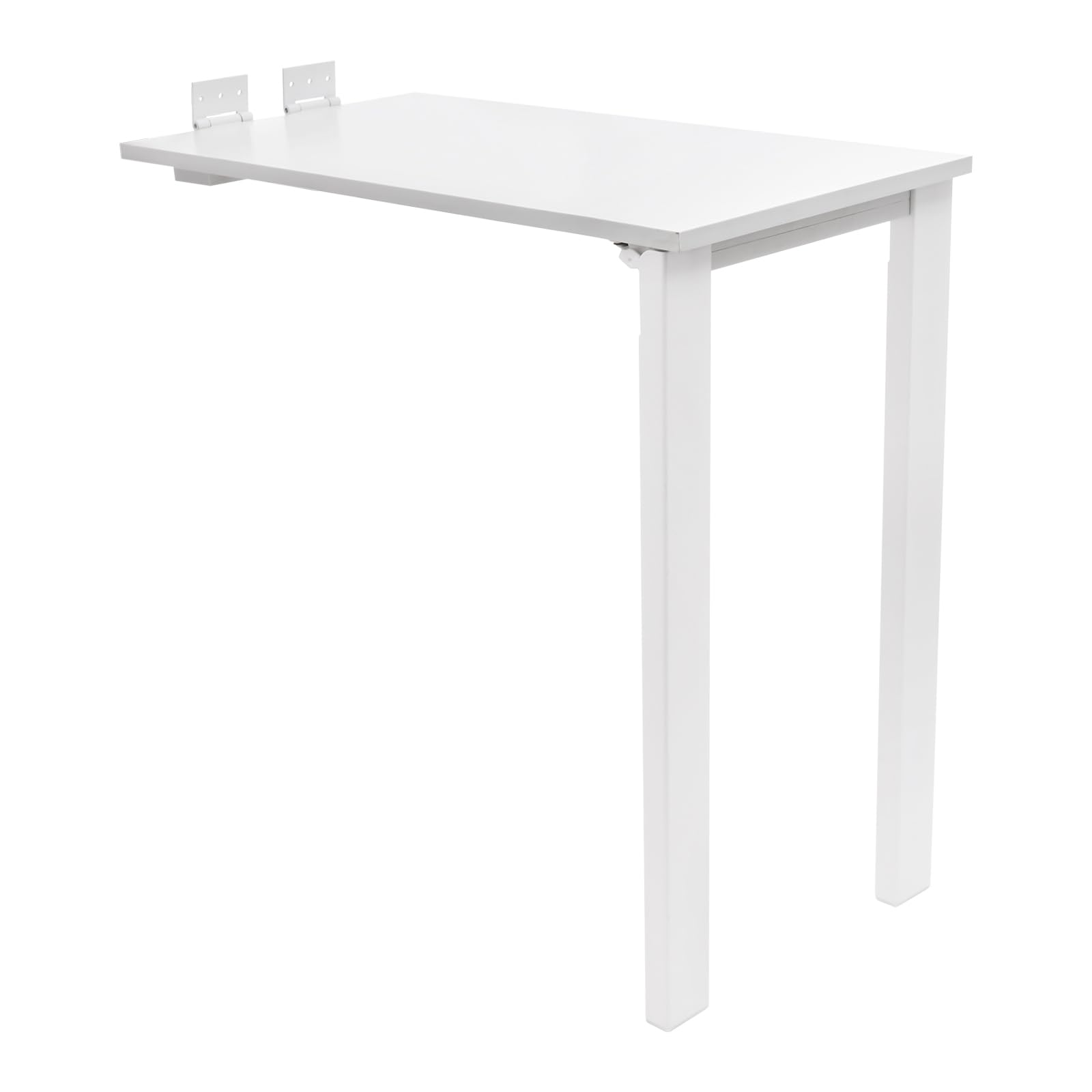 Tavolo pieghevole montato a parete, tavolo da pranzo, pieghevole, da cucina, da parete, per roulotte, da pranzo, 60 kg, portata di 60 kg, per sala da pranzo, camera da letto, studio, ecc. (bianco)