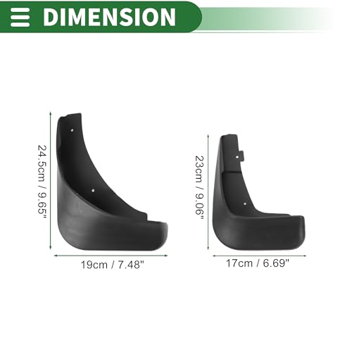Image of Motoforti Mud Flaps Splash Guards Mud Guards for Mitsubishi Galant 2007-2012 W /Mount Accessories