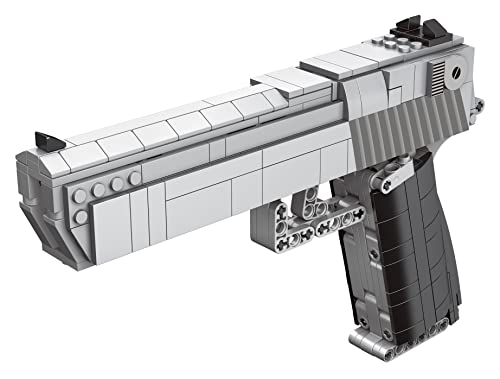 Caliber Gourmet Automatic Handgun Mechanical Model Kit Building Blocks Blaster Kit, Gun, 12+ Yrs & Adults, 528 Pcs 3D, Simulation Weapon Toy, Like Lego, Diy, Gun Lovers #TOP10