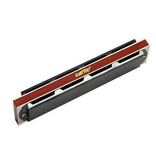 KMDSM Harmonica, 21 trous Chord Harmonica professionnels, débutants Harmonica Jouer Instruments, de haute qualité noir/argent Harmonica, le meilleur cadeau (Color : Silver) – vue 4