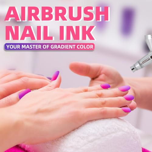 OPHIR 30 Colors Nail Art Inks Airbrush Paint Acrylic Paint Nail Polish/Pigments for Nail Stencils Painting, Model Hobby, Craft, Shoe Painting, 10ML/Bottle Nail Tools