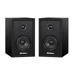 Electrohome Berkeley 2.0 Stereo Powered Bookshelf Speakers with Built-in Amplifier and 3″ Drivers for Turntable, TV, PC and Wireless Music Streaming Featuring Bluetooth 5, RCA and Aux (EB20B) - Les Beatles, Paul McCartney, John Lennon, RIngo Starr, George Harrison