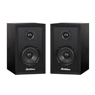 Electrohome Berkeley 2.0 Stereo Powered Bookshelf Speakers with Built-in Amplifier and 3″ Drivers for Turntable, TV, PC and Wireless Music Streaming Featuring Bluetooth 5, RCA and Aux (EB20B) - Les Beatles, Paul McCartney, John Lennon, RIngo Starr, George Harrison