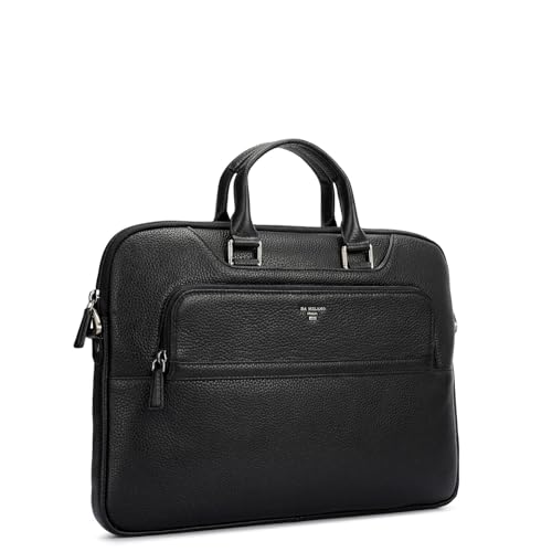 Image of Da Milano LeatherLaptop Bag for Men & Women | Laptop Messenger Bag | Fits Up To 15 inch Laptop | Ideal for Office Purpose (10018A)