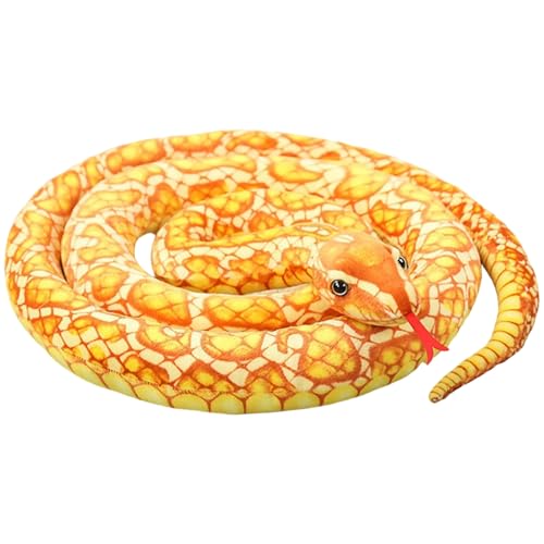 Serpent en peluche de 1m80 idéal pour décorer une chambre d'enfant