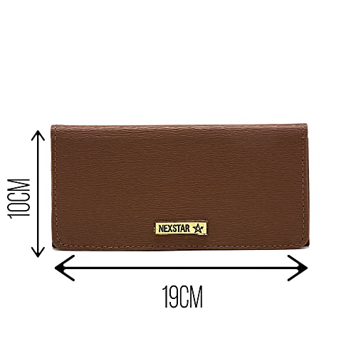 Bolsa Feminina Com Carteira, Alça De Mão E Tiracolo Ajustável (CARAMELO)