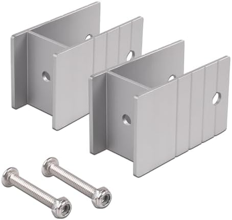 Extra Tall Pontoon Bimini H-Bracket for 1-1/4" Square Aluminum Tu...