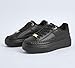 LUCKY STEP Platform Glitter Sneakers for Women Fashion Sparkly Bling Shiny Low Top Tennis Sneakers Faux Leather Casual Walking Shoes(Black,10)