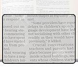 Lettura ingranditore - foglio di grande ingrandimento 0,04 pollici, lenti 3x, per libri multifunzionale, assistente di lettura chiara | Ingrandimento della pagina leggero per documenti di