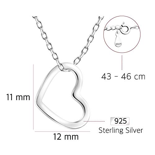 Sofia Milani - Women's Necklace 925 Silver - Heart Pendant - 50129A - Image 5