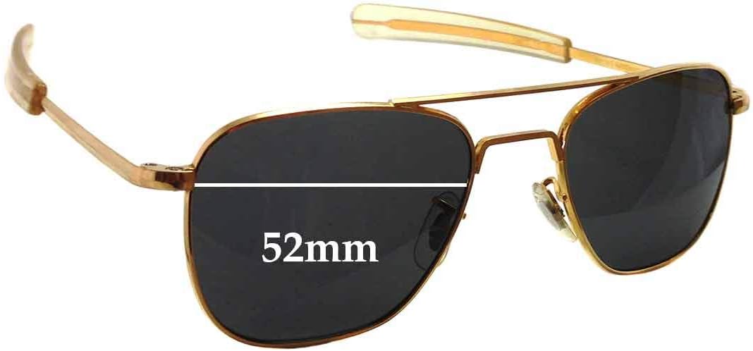 Sunglass Fix Replacement Sunglass Lenses Compatible with Randolph Engineering RE 5 1/2 52mm